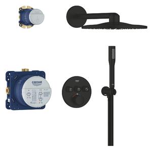 Grohe Precision Smartcontrol set cadă și duș ascuns cu termostat cu duș de ploaie negru 348742430