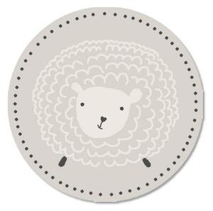 Covor rotund Sheep grey Selectează mărime: 100 X 100