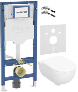 Set cadru încastrat Geberit Duofix 111.320.00.6, vas WC cu capac soft-close Geberit Selnova Premium 502.793.00.1, 111.815.00.1, 156.050.00.1