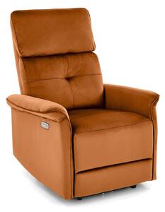 Fotoliu recliner Houston 1543, Scorțișoară, Tapiterie, 82x80x90cm, 39 kg