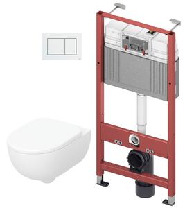 Set vas WC cu capac soft-close Geberit Selnova Premium 502.793.00.1, cadru încastrat Tece Base 9400407, 9.240.400
