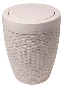 Coș pentru baie Addis Rattan Bath Bin Calico, 5 l, crem