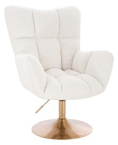 HR650N Crem Boucle Scaun Bază Aurie