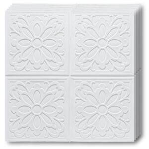 10 x Placi Tavan 3D - 70 X 70 Cm ,,Motiv floral'' 3mm ( COD: 16 )