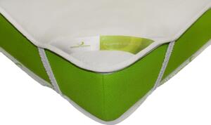 Protectie saltea impermeabila Nature Bamboo Kids 60x120 cm, Alb