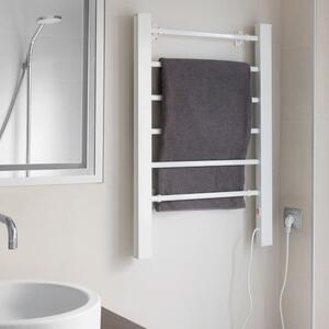 Suport electric pentru prosoape InnovaGoods Towel Rail, alb