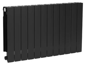 KFA Armatura ADR calorifer de cameră 57x96.6 cm podłączenie lateral negru 763-120-81