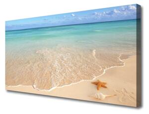 Tablou pe panza canvas Sea Beach Peisaj Starfish Albastru Maro