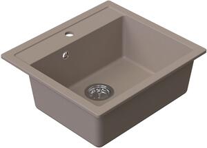 Ruvetti Ditto chiuvetă din granit 56x51 cm bej 3001D_BE60_W
