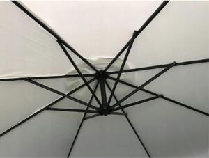 Umbrelă pliabilă gri pentru grădină 350cm