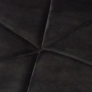 Scaun de sufragerie din catifea negru CARBON