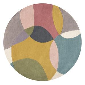 Covor țesut manual rotund din lână ø 160 cm Glow Multi – Flair Rugs