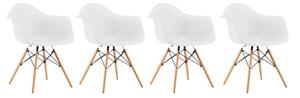 Set de scaune WHITE MODERN 3 + 1 GRATIS!