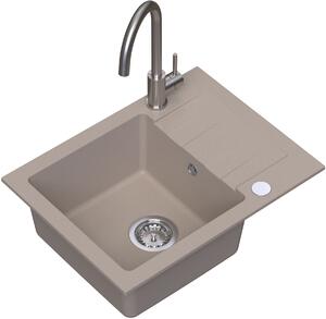 Ruvetti Minimini+ chiuveta cu baterie bej/oțel LP_3200-MM58440BE_W