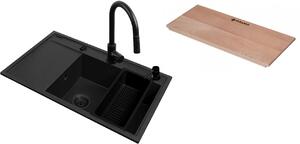 Set chiuveta cu baterie Pyramis Camea 070168502BE, inserție scurgătoare Pyramis Camea 521019601, 028102701, 525009601