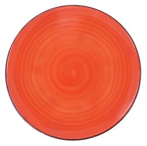 Set 6 farfurii intinse Gala Orange, Heinner, Ø27 cm, ceramica, portocaliu