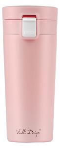 Cană termică Vialli Design Fuori, 400 ml, roz