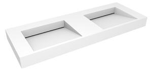 Oltens Stila lavoar 140x45 cm dreptunghiular clasică-dublă alb mat 40005900
