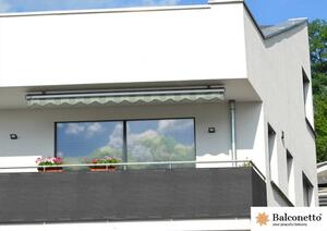 Paravan pentru balcon 0,8x5m 90% Balcone Dark Grey