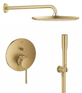 Set cap de duș cu braț Grohe Rainshower 26066GN0, baterie cadă-duș Grohe Essence 24058GN1, 26658GN0, 27400GN0, 28362GL1