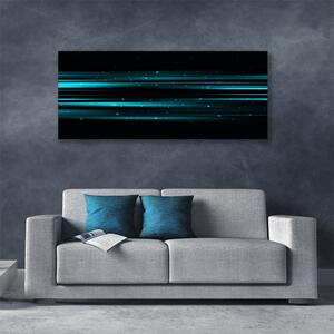Tablou pe panza canvas Abstract Art Albastru Negru