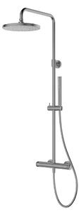Oltens Vassa set de duș perete cu termostat cu duș de ploaie grafit 36508400