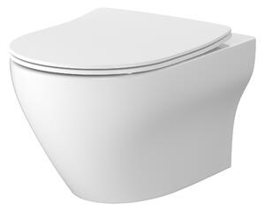 Cersanit Larga vas wc cu capac soft-close agăţat fără margine cu spălare turbionară alb S4026-009