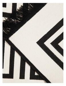 Covor reversibil Cihan Bilisim Tekstil Framed, 80 x 150 cm, bej-negru