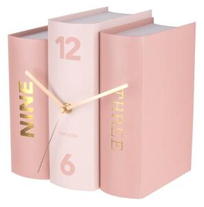 Ceas de birou în formă cărți Karlsson, roz