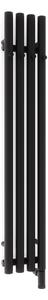 Oltens Stang calorifer electric cu încălzitor 120x20.5 cm negru mat 55132300