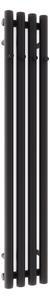 Oltens Stang calorifer de baie decorativ 120x20.5 cm negru mat 55032300