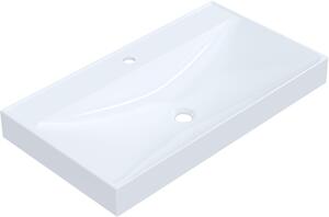 Ruvetti Erna lavoar 80x45 cm dreptunghiular mobilier-de blat alb luciu DOL_ER80