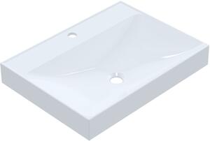 Ruvetti Erna lavoar 60x45 cm dreptunghiular mobilier-de blat alb luciu DOL_ER60