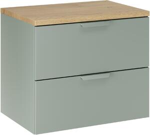 Set dulap Comad Aster Green ASTER GREEN 82-60-46-2S, blat Comad Nordic Cremona CREMONA 89-60-46 M