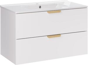 Set lavoar Comad Lava UM-CFP LAVA 80D DP, dulap Comad Aster White ASTER WHITE 82-80-46-2S