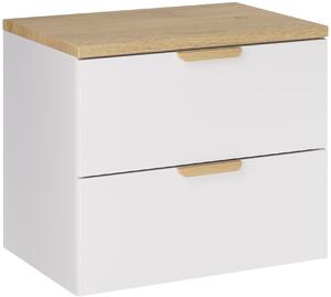 Set dulap Comad Aster White ASTER WHITE 82-60-46-2S, blat Comad Nordic Cremona CREMONA 89-60-46 M