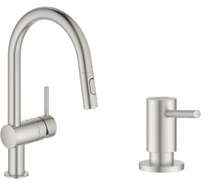 Set baterie bucătărie Grohe Minta 32321DC2, dozator de lichid Grohe Cosmopolitan 40535DC0