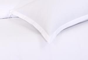 Lenjerie de pat pentru o persoana, Hotel Line Luxury Bedora, 400 TC, 150 x 240 cm, bumbac 100%, alb