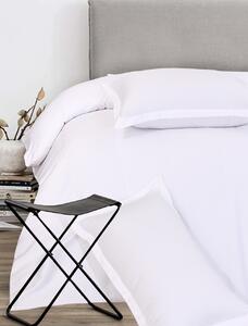 Lenjerie de pat pentru o persoana, Hotel Line Luxury Bedora, 400 TC, 150 x 240 cm, bumbac 100%, alb