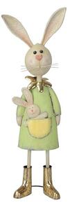 Deco Bunny Girl din metal 82 cm