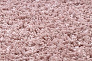 Covor Berber 9000 pătrat roz Franjuri shaggy
