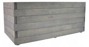 Ghiveci din lemn Antracit 80x38x33cm