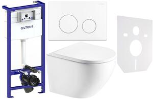 Set cadru încastrat Oltens Triberg 50001000, vas WC cu capac soft-close Hagser Beno HGR14000042, 57102000, HGR20000045, 49301000