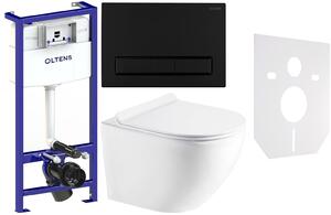 Set vas WC cu capac soft-close Hagser Beno HGR14000042, cadru încastrat Oltens Triberg 50001000, 57103300, HGR11000045, 49301000