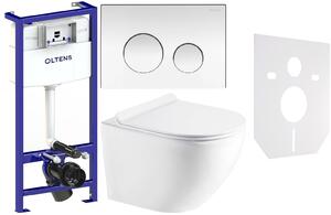 Set cadru încastrat Oltens Triberg 50001000, vas WC cu capac soft-close Hagser Beno HGR14000042, 57102100, HGR11000045, 49301000