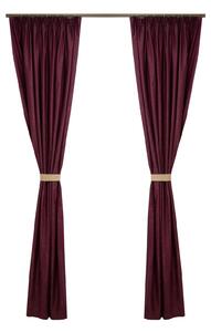 Set draperii Velaria Soft pruna, 2 170x260 cm