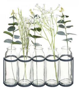 Set 5 vaze decorative in suport metalic PETALORA