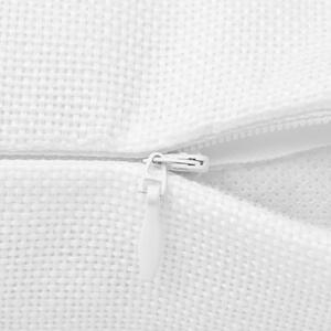 Huse de pernă cu aspect de in, 40 x 40 cm, alb, 4 buc