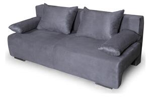 Canapea extensibilă cu spatiu depozitare Georgia Silver Grey
