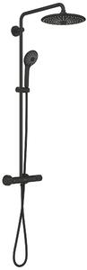 Grohe Vitalio Joy set de duș perete cu termostat cu duș de ploaie negru 264032432